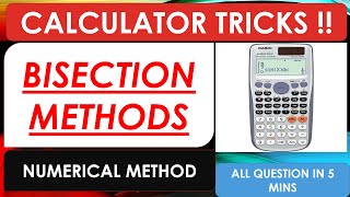 Bisection Methods Calculator Tricks  Calculator Tricks to solve Bisection Methods Numerical Method [upl. by Ragouzis]