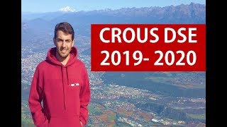 Nouveau Crous 20192020  Dossier DSE  Logement pour étudiant en France [upl. by Eilla660]