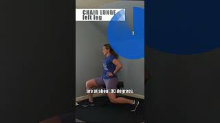 Chair lunge for beginners [upl. by Enelaehs]