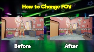 Tutorial FNaF Security Breach  How to Change FOV [upl. by Lleira]