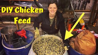 Whole Grain Chicken Feed Mix  How To Make Your Own [upl. by Cristiona]