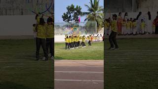 Hula Hoops Drill  sports day part 4 youtubeshorts [upl. by Luhe501]