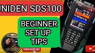 UNIDEN SDS 100  SCANNER Beginner Set Up [upl. by Eusoj]