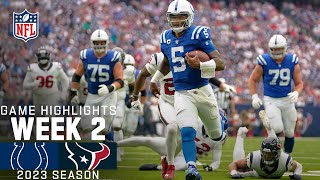 Indianapolis Colts vs Houston Texans Game Highlights  NFL 2023 Week 2 [upl. by Pastelki]