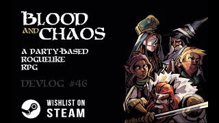 Blood amp Chaos A RPG Roguelike Update 46  Combat WIP [upl. by Adnim]