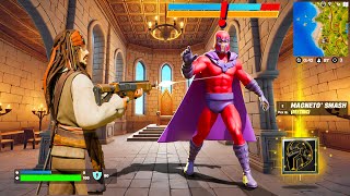 NEW MAGNETO BOSS in Fortnite Update [upl. by Yenitirb]