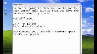 Borderlands Inventory Hack [upl. by Aicillyhp303]