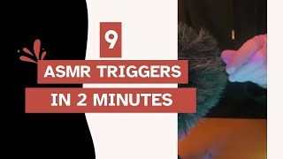 9 Satisfying ASMR Triggers in 2 Minutes  Quick Relaxation amp Tingles [upl. by Gare136]