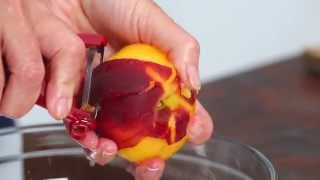 How To Peel and Pit Peaches  Southern Living [upl. by Tlok]