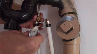 How to install Water Shut Off Valves Sinks Kitchen Bathroom [upl. by Sirraf560]