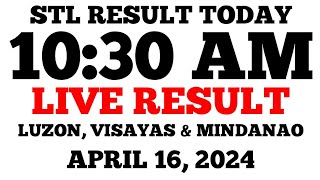 STL Result Today 1030AM Draw April 16 2024 STL Luzon Visayas and Mindanao LIVE Result [upl. by Mosenthal642]