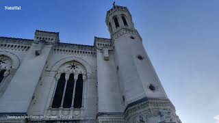 Basilique NotreDame de Fourvière et vue sur Lyon [upl. by Ahsennod]