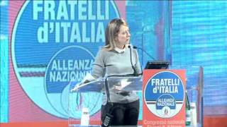 Congresso FdIAn il discorso di replica di Giorgia Meloni [upl. by Wiggins]