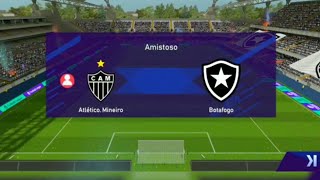 Gameplay football league 2024 amistoso Atlético mineiro 5 X 0 Botafogo [upl. by Joshua96]