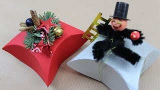 Schachtel fürs Weihnachtsgeschenk oder für die Silvester Deko basteln ❁ Deko Ideen mit FloraShop [upl. by Tricia]