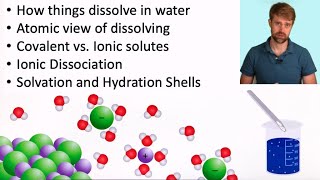 Aqueous Solutions Dissolving and Solvation [upl. by Htennek]