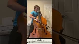 Mozart symphony 40 4th mvt development bass excerpt [upl. by Gizela566]