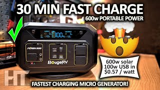 BougeRV Flash300 600w Fast Charge Solar Generator Portable Power Station [upl. by Nylsor]