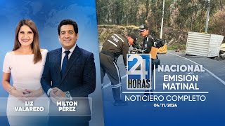 Noticiero de Ecuador Emisión Matinal 4112024 [upl. by Modeste]