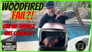 NINJA WOODFIRE OUTDOOR OVEN WHOLE ROASTED CHICKEN [upl. by Haimarej]