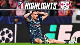 Last minute defeat in Madrid  Highlights Atlético Madrid  RB Leipzig 21  Champions League [upl. by Trebloc]