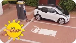 Vorteile eines EAutos in der Stadt Das EAutoExperiment  SAT1 Frühstücksfernsehen [upl. by Odyssey]