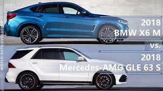 2018 BMW X6 M vs 2018 Mercedes AMG GLE 63 S technical comparison [upl. by Urdna]