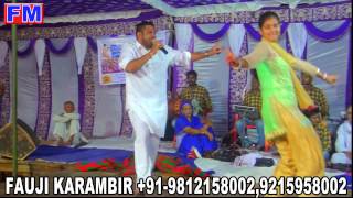 धमाका उठन दे फौजन ॥ Superhit Haryanvi Satge Dance 2017  Fauji Karambir JaglanUsha Jangra [upl. by Lleznov]