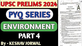 upsc prelims PYQ of environment  8 years subject wise prelims environment PYQ discussion upsc 2024 [upl. by Arrik]