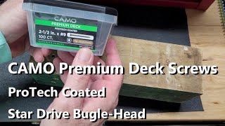 CAMO Premium Deck Screws [upl. by Grunenwald]