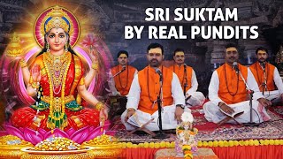 Sri Suktam Paath श्री सूक्तम  Lakshmi Suktam Vedic Chanting by traditional Brahmins [upl. by Mersey417]