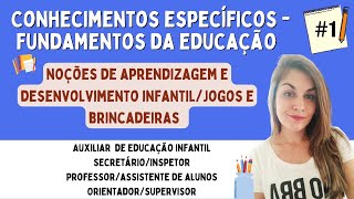 CONHECIMENTOS ESPECÍFICOS  CONHECIMENTOS PEDAGÓGICOS ou FUNDAMENTOS DA EDUCAÇÃO  1 [upl. by Engud508]