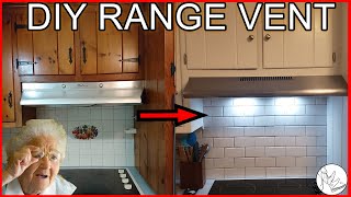 How to Replace and Install Range Hood Vent Grandma Approved Method  Kitchen Remodel 49 [upl. by Nathanil70]