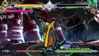 Using Unholy Viper Terumi Boss Mode Install in a real match also copyright test on his theme BBCF [upl. by Bohs419]