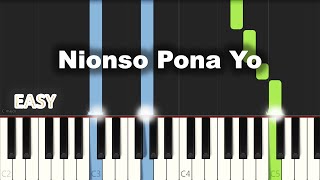 Nionso Pona Yo  EASY PIANO TUTORIAL BY Extreme Midi [upl. by Merna]