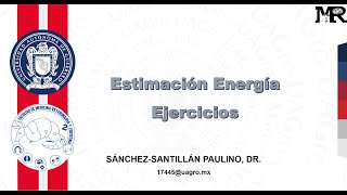 Ejercicio para estimación de energía [upl. by Mack994]