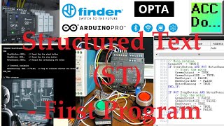 Arduino OPTA PLC  Structured Text ST First Program [upl. by Rudman281]