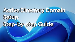 How to create an Active Directory domain Windows Server 2025 [upl. by Ettenajna]