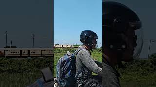 Train Crossing beautiful scenery  Hindi songs  Lovely time [upl. by Lapointe]