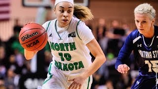 North Dakotas Makailah Dyer  BigSkyWBB Player of the Week [upl. by Anauqes]