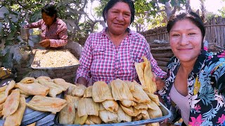 Mira como preparamos unas deliciosas HUMITAS DE CHOCLO al estilo de Mamá Ester [upl. by Gintz838]