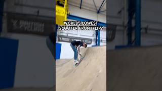 World’s Lowest Frontflip 🛴Jordanclark14 shorts shortvideo scooter challenge tricks stunt [upl. by Olram]