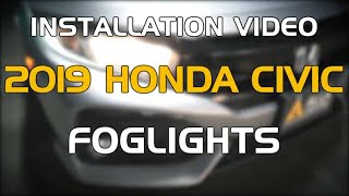 Install  Remove  Change Honda Civic Fog Lights Bulb LED Replacement [upl. by Demodena541]