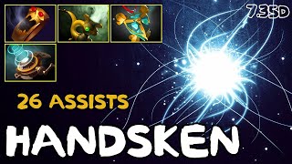 Io Pos 5  26 assists  Handsken  735d  Immortal Dota 2 Pro Plays [upl. by Pitarys]