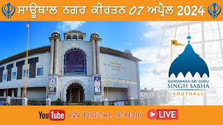 Vaisakhi Nagar Kirtan Live On 07042024 Gurdwara Sri Singh Sabha Southall [upl. by Ahsyas]