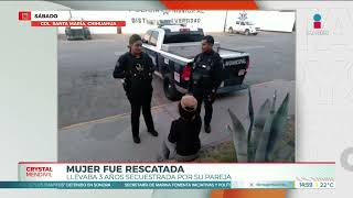 En Chihuahua una mujer llevaba 3 años secuestrada por su pareja  Noticias con Crystal Mendivil [upl. by Toomay]