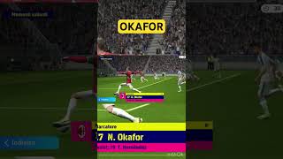 OKAFOR SUPER GOAL shorts viral video acmilan seriea goals goal efootball gaming calcio [upl. by Richella]