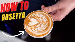 ROSETTAS 4 STYLES LATTE ART TUTORIAL [upl. by Enawtna690]