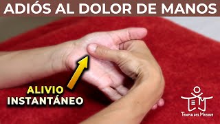 ALIVIA el DOLOR de TUS MANOS ✋  AUTO MASAJE de MANOS [upl. by Armmat]