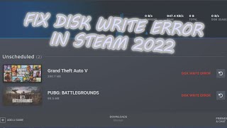 HOW TO FIX GAME STEAM DISK WRITE ERROR [upl. by Yrrab]